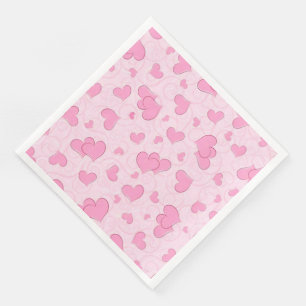 Modern Vintage Floral Paper Dinner Napkins