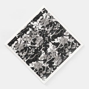 Modern Vintage Floral Paper Dinner Napkins