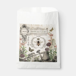 Modern Vintage French Bee garden Favour Bags