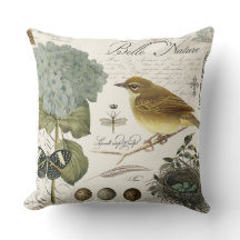 modern vintage French bird and nest