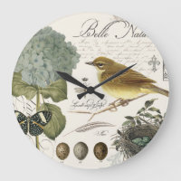 modern vintage French bird and nest