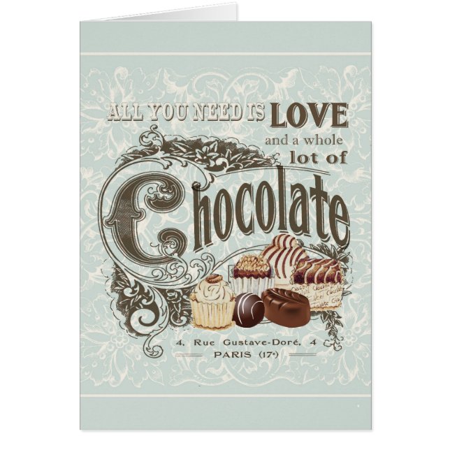 modern vintage french chocolates (Front)