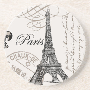 modern vintage french Eiffel Tower Coaster