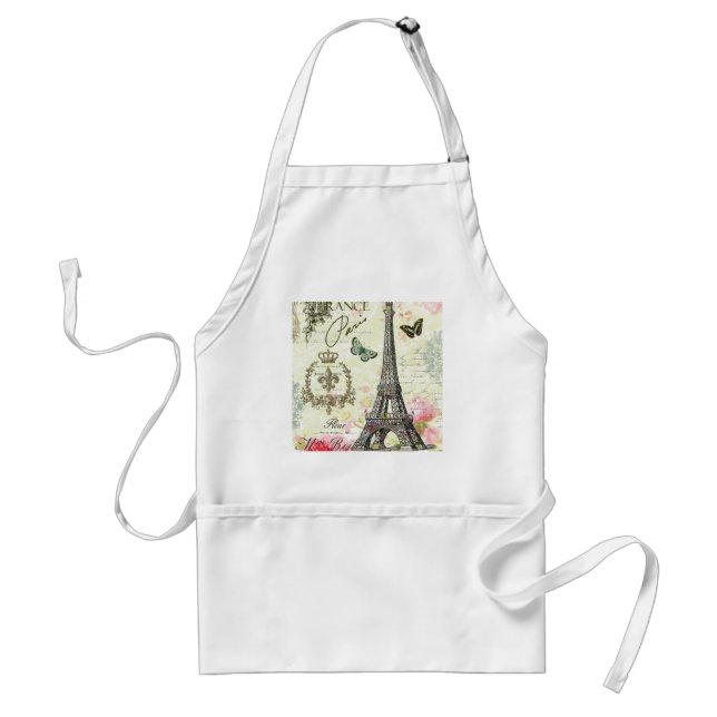 modern vintage french eiffel tower standard apron (Front)