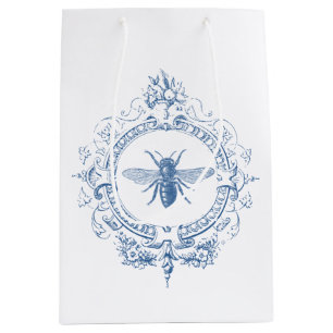 modern vintage french farmhouse bee medium gift bag