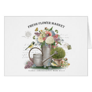Modern Vintage french farmhouse flower garden