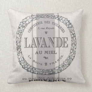 modern vintage French Lavender grain sac Cushion