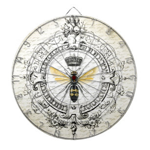 MODERN VINTAGE french queen bee Dartboard