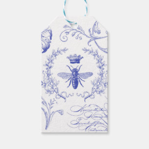 modern vintage french queen bee gift tags