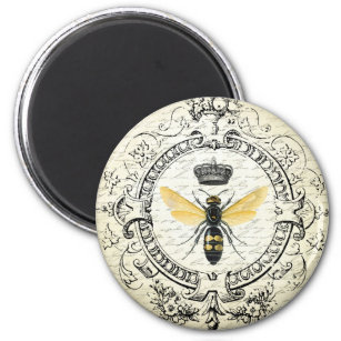 Modern vintage french queen bee magnet