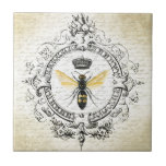 MODERN VINTAGE french queen bee Tile<br><div class="desc">MODERN VINTAGE french queen bee</div>