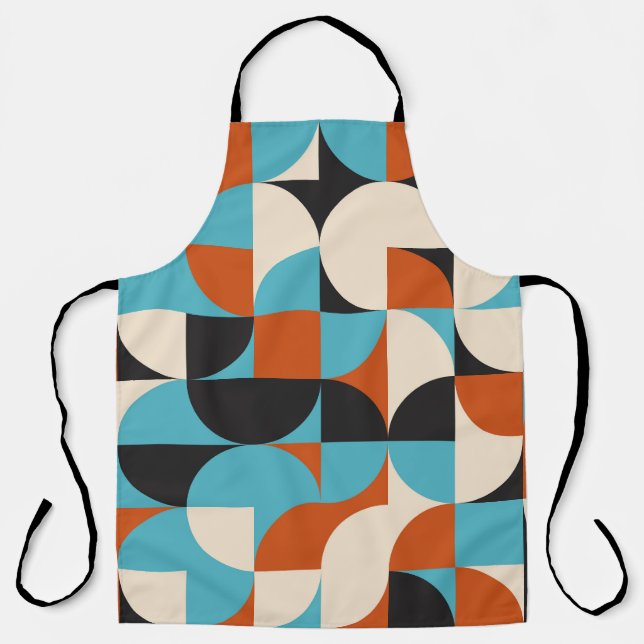 Modern Vintage: Geometric Retro Shapes. Apron (Front)