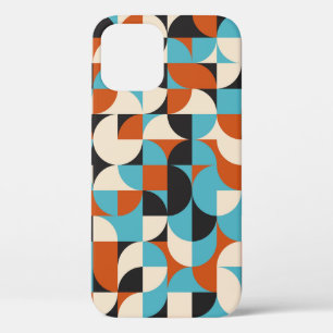 Modern Vintage: Geometric Retro Shapes. iPhone 12 Case