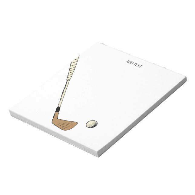 Modern Vintage Golf  Notepad (Rotated)