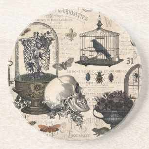 Modern Vintage Halloween Garden Coaster