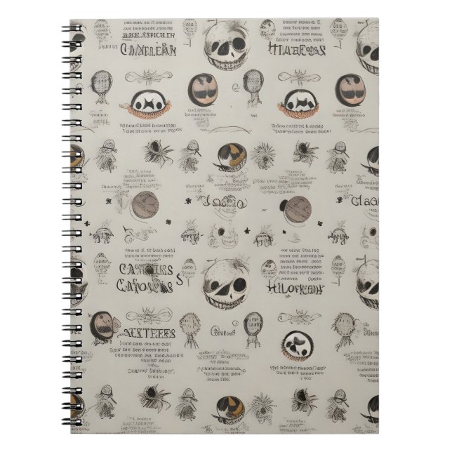modern vintage halloween notebook (Front)