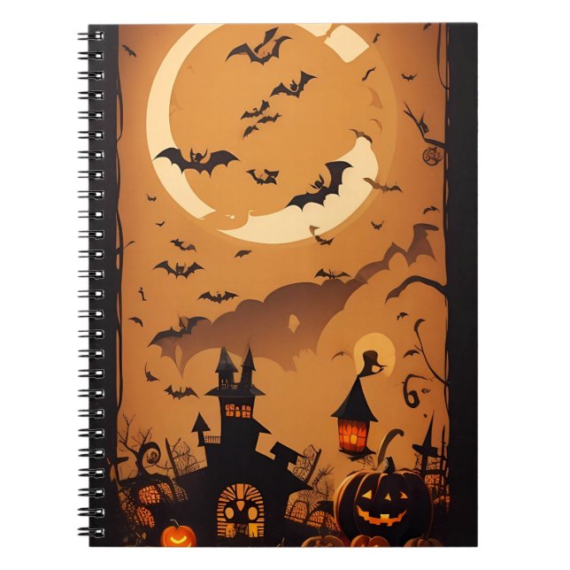 modern vintage halloween notebook (Front)