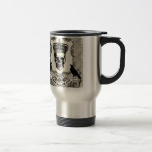 Modern Vintage Halloween skull Travel Mug