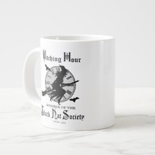 Modern Vintage Halloween witch Large Coffee Mug