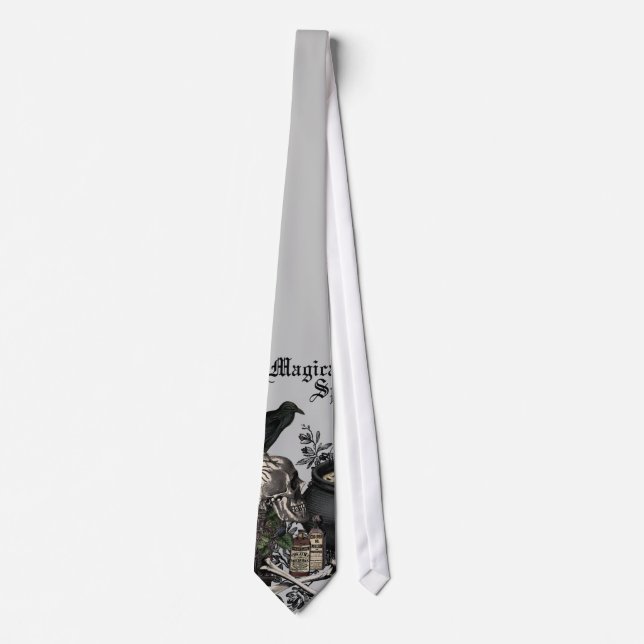 Modern vintage Halloween WITCHES BREW Tie (Front)