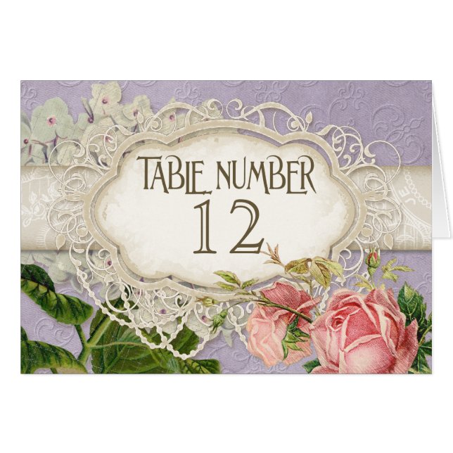Modern Vintage Lace Tea Stained Hydrangea n Roses (Front Horizontal)