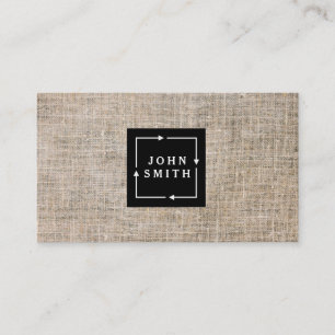 Modern Vintage Linen Business Card