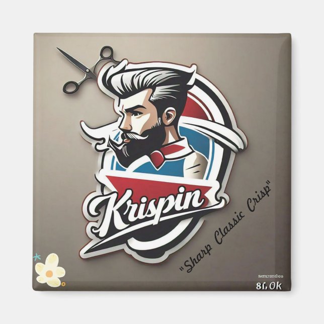 "Modern Vintage Logo" Magnet (Front)