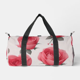 Modern Vintage Love Rose Collection Duffle Bag