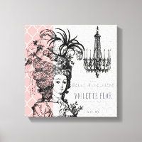 Modern Vintage Maire Antoinette stretched canvas