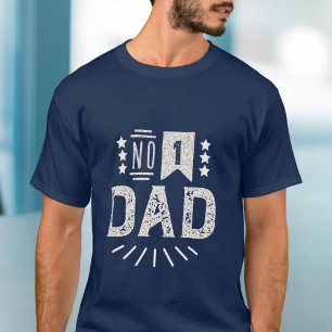 Modern Vintage Navy Blue Cream Best Father's Day  T-Shirt