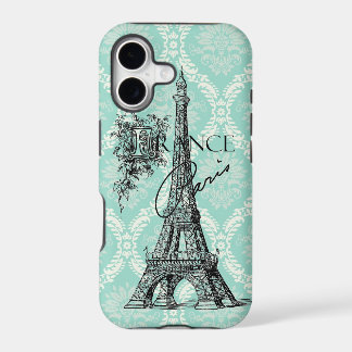 Modern Vintage Paris Eiffel Tower iphone 5 case