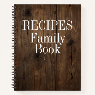 Modern Vintage Personalised Recipe Notebook