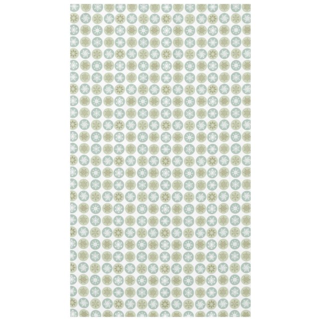 modern vintage snowflakes tablecloth (Front)