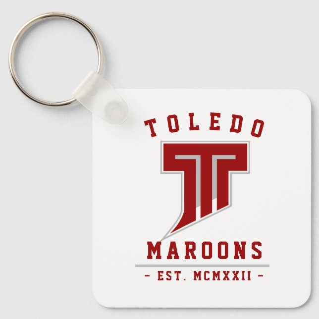 Modern Vintage Toledo Maroons Est. Key Ring (Front)
