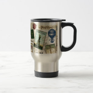 Modern vintage travel mug