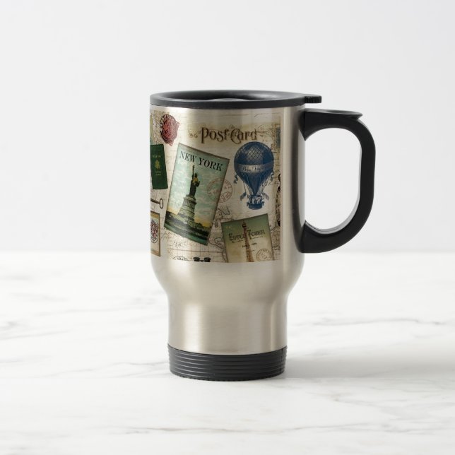 Modern vintage travel mug (Right)