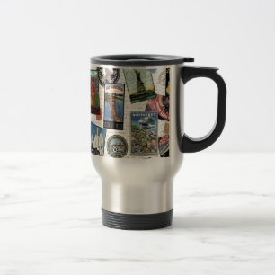 modern vintage travel USA Mug