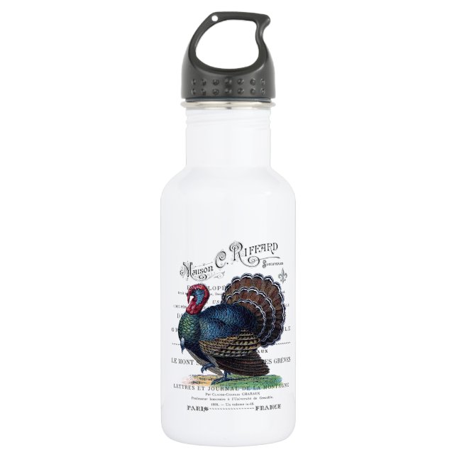 modern vintage Turkey 532 Ml Water Bottle (Front)