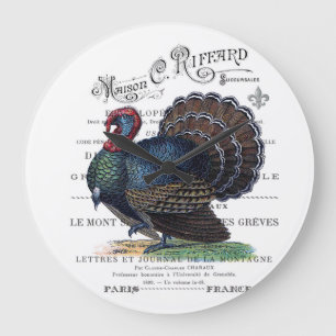 modern vintage Turkey Large Clock