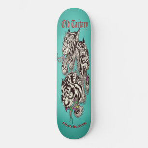 Modern vintage turquoise Tiger Skateboard No.4