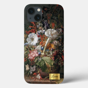 Modern Vintage Victorian Still Life Flowers Art Pe iPhone 13 Case
