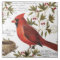 modern vintage winter cardinal