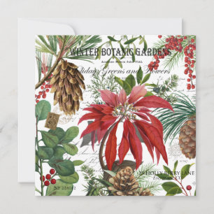 Modern vintage winter garden floral