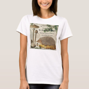 modern vintage woodland hedgehog T-Shirt