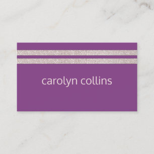 Modern Violet and Blush Business Card