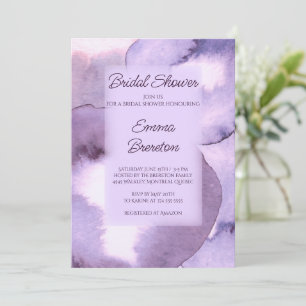 Modern violet purple Bridal Shower  Invitation