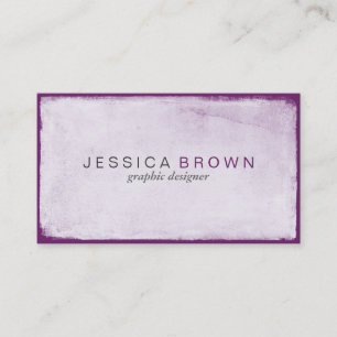 Modern Violet Purple Chalkboard Business Card