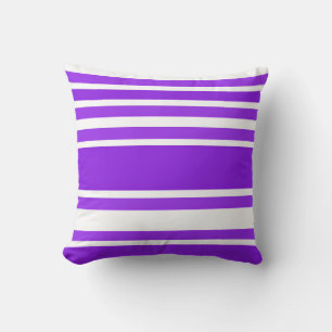 Modern Violet Striped Pattern for Stylish Decor Cushion