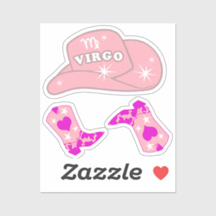 Modern Virgo Zodiac Pink Cowgirl Pack