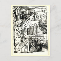 "Modern Warfare", ink drawing